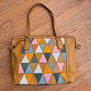 Fossil Bag Jacqueline Tote Light Patchwork